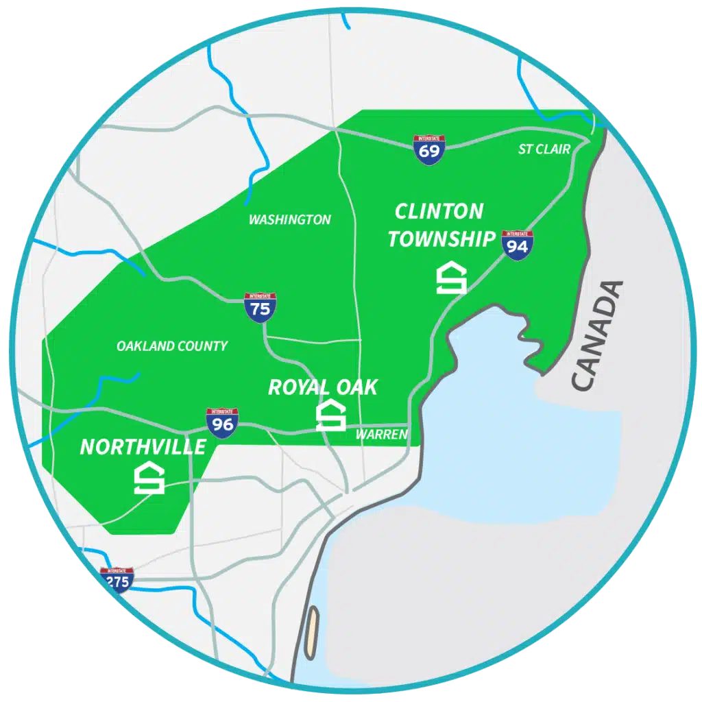 Sargent Roofing Map Area