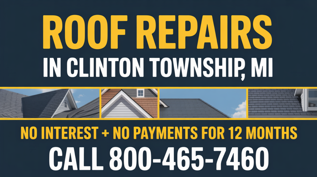 Roof Repairs in Clinton Township MI