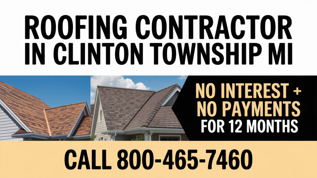 Roofing Contractor in Clinton Township MI