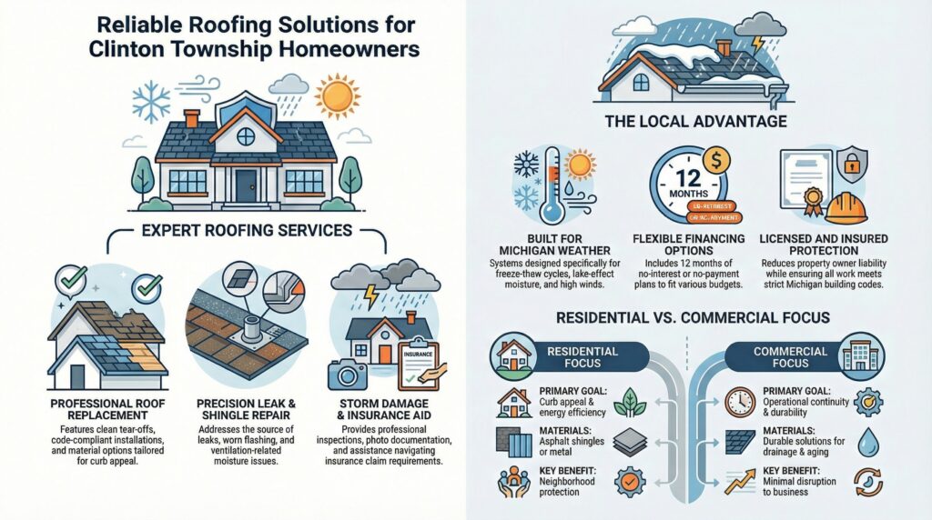 Roofing Contractor in Clinton Township MI