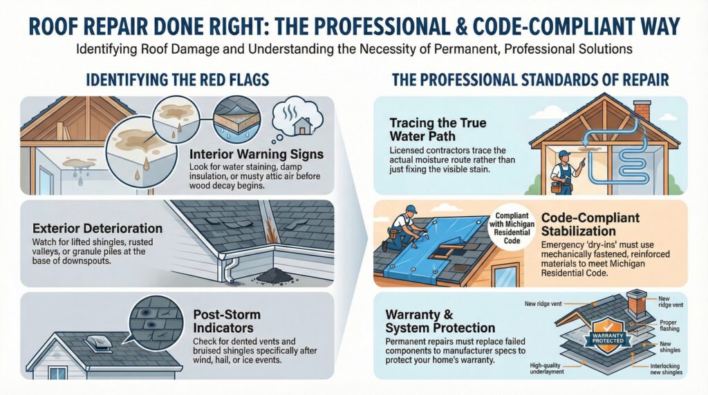 Roof Repairs in Royal Oak MI