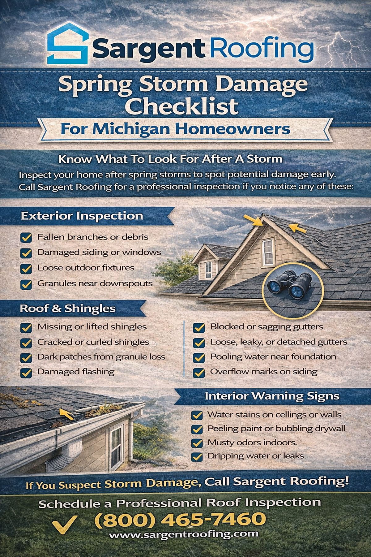 Spring Storm Damage Checklist For The Michigan Homeowners