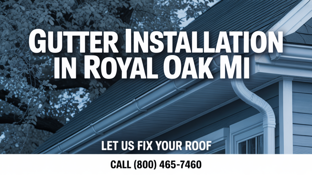 Gutter Installation in Royal Oak MI