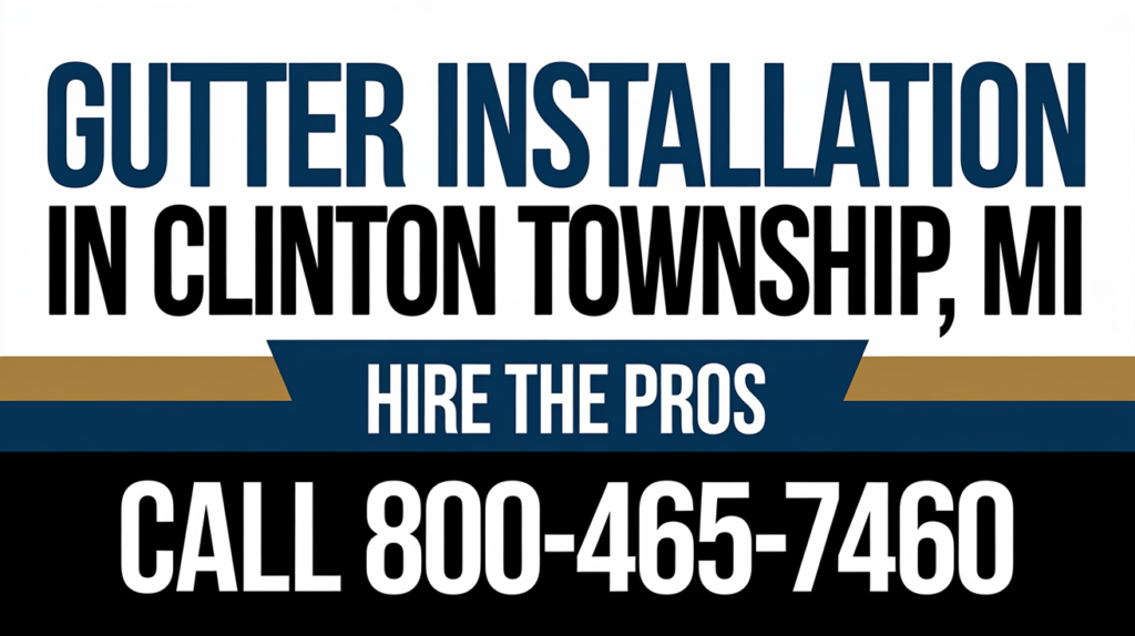 Gutter Installation in Clinton Township MI